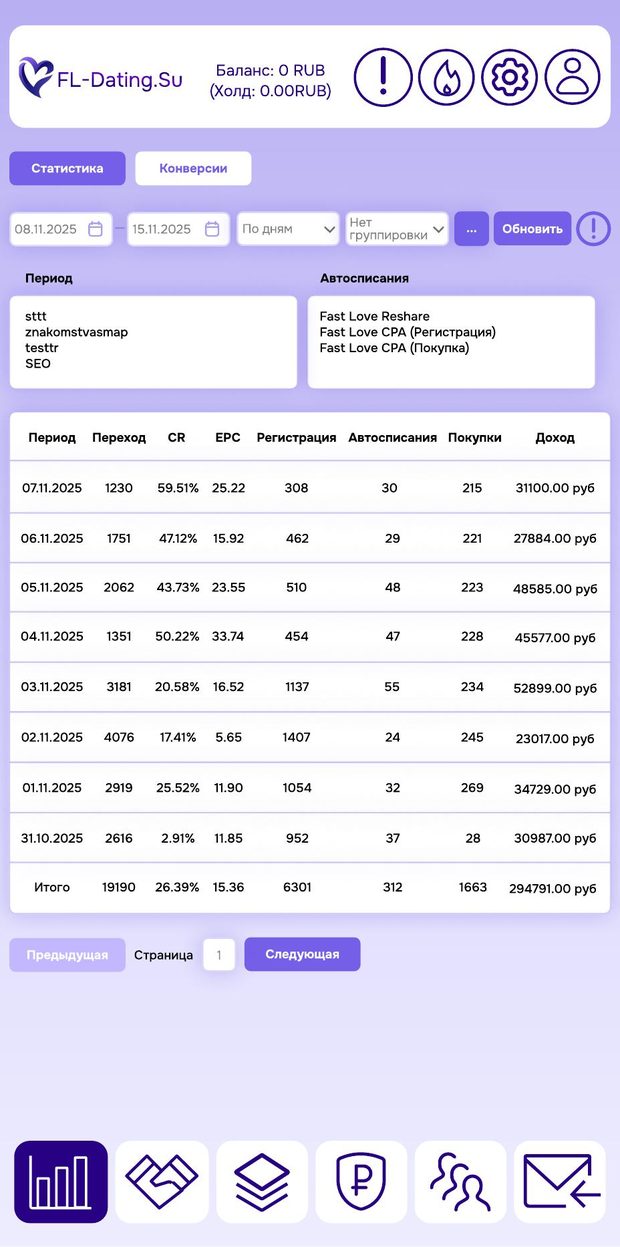 Мобильный экран — вход