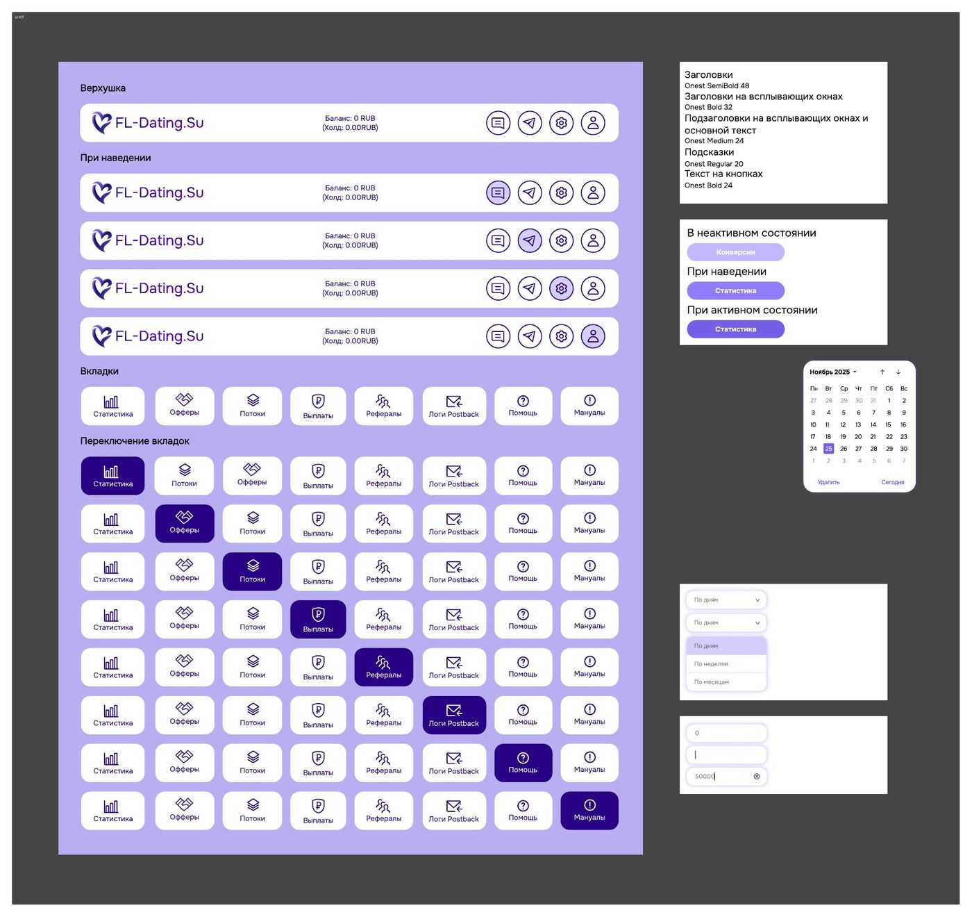 UI Kit — компоненты и состояния