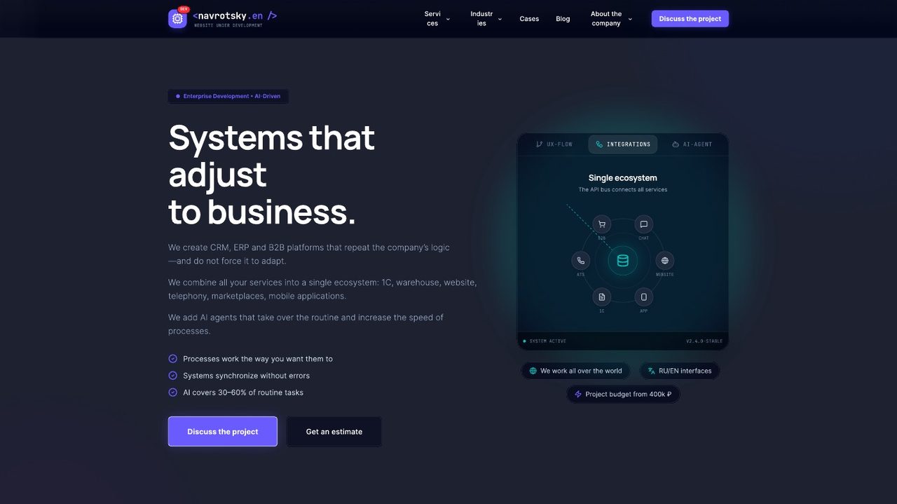 Navrotsky.ru | Enterprise development