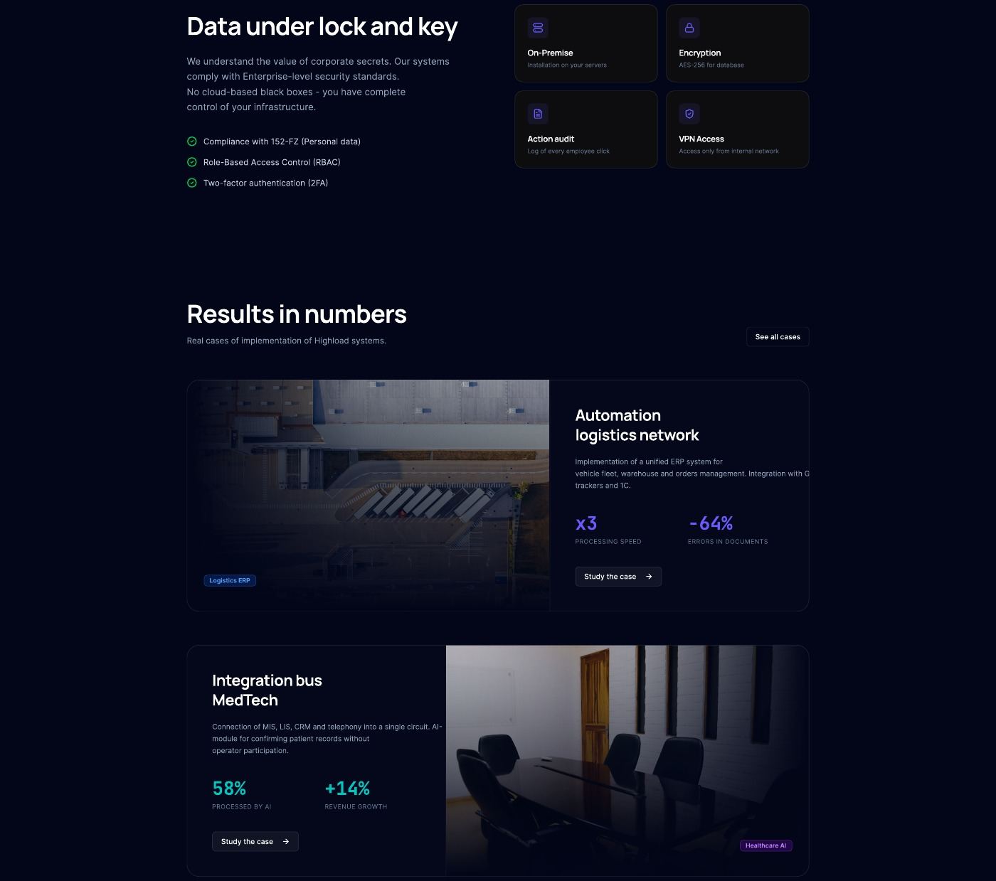 Industry sections and cases