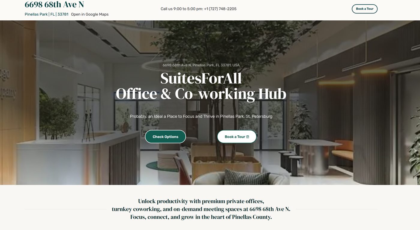 SuitesForAll | Four sites and full-funnel analytics — project screen